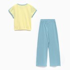 Комплект для девочки, цвет жёлтый/мятный, рост 164 см - фото 22316009