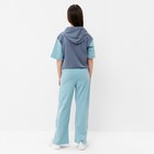 Комплект для девочки, цвет серый/мятный, рост 164 см - фото 23179159