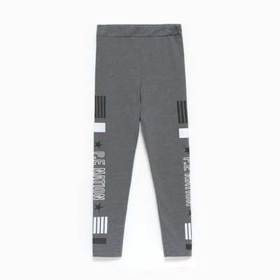 Леггинсы для девочки, цвет серый, рост 164 см