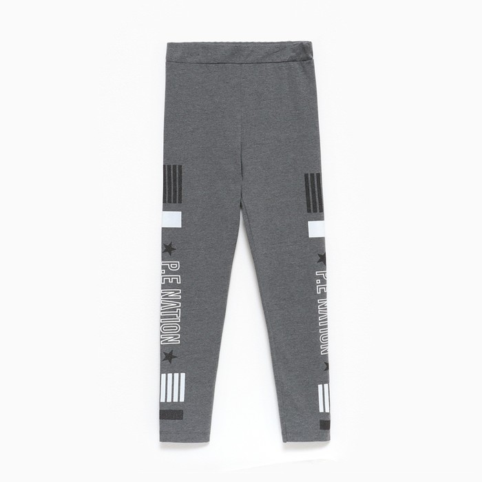 Леггинсы для девочки, цвет серый, рост 164 см - Фото 1