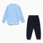 Комплект детский (лонгслив/брюки), цвет голубой, рост 98см - Фото 11