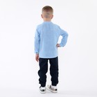 Комплект детский (лонгслив/брюки), цвет голубой, рост 98см - Фото 4
