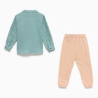 Комплект детский (лонгслив/брюки), цвет зелёный, рост 98см - фото 24341815