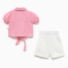 Комплект для девочки, цвет розовый, рост 104 см - фото 24399179