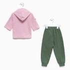 Комплект для девочки, цвет розовый/хаки, рост 98 см - Фото 7