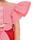 Платье для девочки, цвет красный, рост 92см - Фото 8