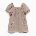 Платье для девочки, цвет песочный, рост 92см - фото 119062686