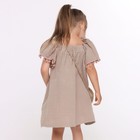 Платье для девочки, цвет песочный, рост 98см - Фото 4