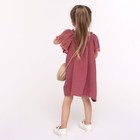 Платье для девочки, цвет слива, рост 104см - фото 22317529