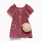 Платье для девочки, цвет слива, рост 104см - фото 22317530