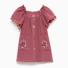 Платье для девочки, цвет слива, рост 104см - фото 22317531