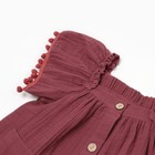 Платье для девочки, цвет слива, рост 104см - фото 22317532