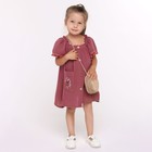 Платье для девочки, цвет слива, рост 110см - фото 22317534