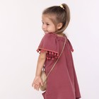 Платье для девочки, цвет слива, рост 110см - фото 22317535