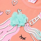 Футболка для девочки, цвет оранжевый, рост 110см - фото 25275462