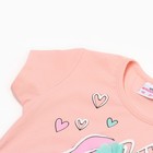 Футболка для девочки, цвет персиковый, рост 98см - фото 25275465