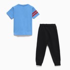 Комплект для мальчика (футболка/брюки), цвет голубой, рост 92см - Фото 4