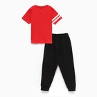 Комплект для мальчика (футболка/брюки), цвет красный, рост 92см - Фото 4