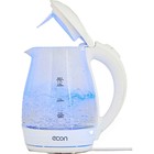 Чайник электрический Econ ECO-1739KE, 2200Вт, стекло, 1,7 л, цвет белый - фото 51340792 Чайник электрический Econ ECO-1739KE, 2200Вт, стекло, 1,7 л, цвет белый - фото 51340792