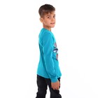 Лонгслив для мальчика, цвет бирюзовый, рост 134 см - Фото 2