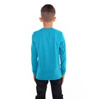 Лонгслив для мальчика, цвет бирюзовый, рост 152 см - Фото 3