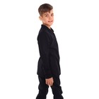 Джемпер-поло для мальчика, цвет черный, рост 128 см - Фото 2