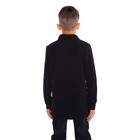 Джемпер-поло для мальчика, цвет черный, рост 128 см - Фото 3
