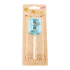 Свеча в торт на шпажке «Алмаз», цифра 6, голубая, 5 см - Фото 6