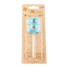 Свеча в торт на шпажке «Алмаз», цифра 8, голубая, 5 см - Фото 7