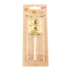 Свеча в торт на шпажке «Алмаз», цифра 8, золотая, 5 см - Фото 7