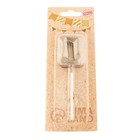 Свеча в торт на шпажке «Алмаз», цифра 0, шампань, 5×2.6 см - Фото 4