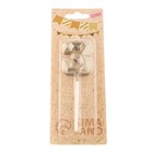 Свеча в торт на шпажке «Алмаз», цифра 3, шампань, 5×2.6 см - Фото 7