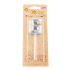 Свеча в торт на шпажке «Алмаз», цифра 6, серебряная, 5×2.6 см - Фото 7