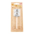 Свеча в торт на шпажке «Алмаз», цифра 8, серебряная, 5×2.6 см - Фото 7