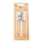 Свеча в торт на шпажке «Алмаз», цифра 9, серебряная, 5×2.6 см - Фото 4