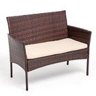 Набор садовой мебели: Стол 71 х 40 х 39 см, диван 102 x 60 x 81 см, 2 кресла 58 x 60 x 81 см - фото 25275479