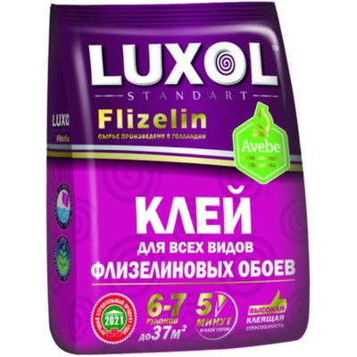 Клей обойный LUXOL, для флизелиновых обоев, пакет, 200 г