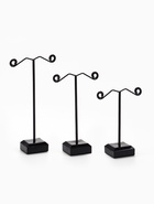Подставка под серьги «QF. Акрил», набор 3 шт., h=8, 10, 12 см, чёрная - Фото 3