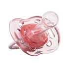 Соска - пустышка силиконовая классическая M&B, от 6 мес., с колпачком, розовый - Фото 5