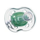 Соска - пустышка силиконовая классическая M&B, от 6 мес., с колпачком, зеленый - Фото 5