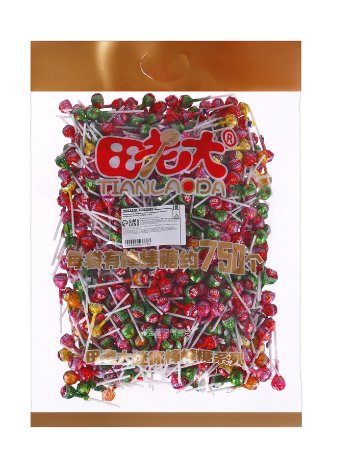 Леденцовая карамель микс (апельсин, персик, клубника, манго), 2.5 кг - Фото 1