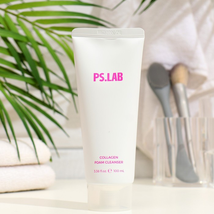 Пенка для умывания омолаживающая PS.LAB с коллагеном, 100 мл 36378