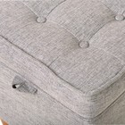 Пуф Эби 400х400хН420 Рогожка серая - фото 121569680