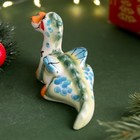 Сувенир Дракон "Федя", цветной, 11см - фото 22320100