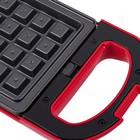 Вафельница MAUNFELD MF-1434R, электрическая, 700 Вт, антипригарное покрытие, красный - Фото 6