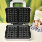 Вафельница MAUNFELD MF-1436WH, электрическая, 1000 Вт, антипригарное покрытие, белый - Фото 3