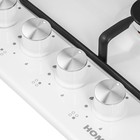 Варочная панель HOMSair HGE643GWH, газовая, 4 конфорки, белый 9792180