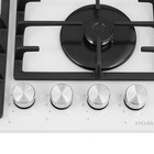 Варочная панель HOMSair HGG646WH, газовая, 4 конфорки, белый - Фото 6