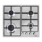 Варочная панель HOMSair HGS643S, газовая, 4 конфорки, серый 9792186