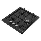 Варочная панель MAUNFELD EGHE.43.33CB/G, газовая, 3 конфорки, чёрный 9792189